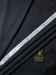 Tajzar Black Wash & Wear Suit - Premium Unstitched Fabric