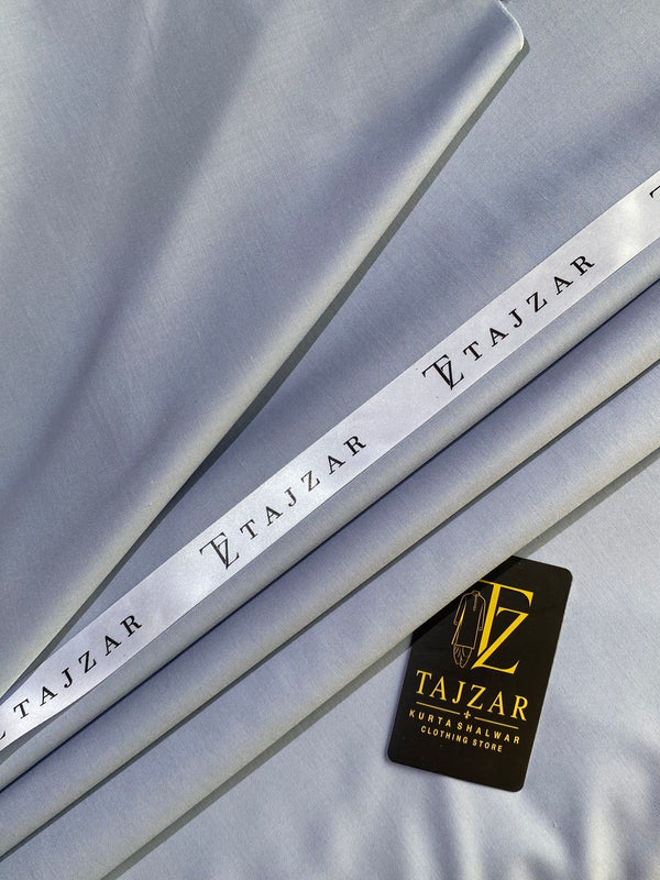 Tajzar Silver Grey Wash & Wear Suit – Premium Unstitched Fabric