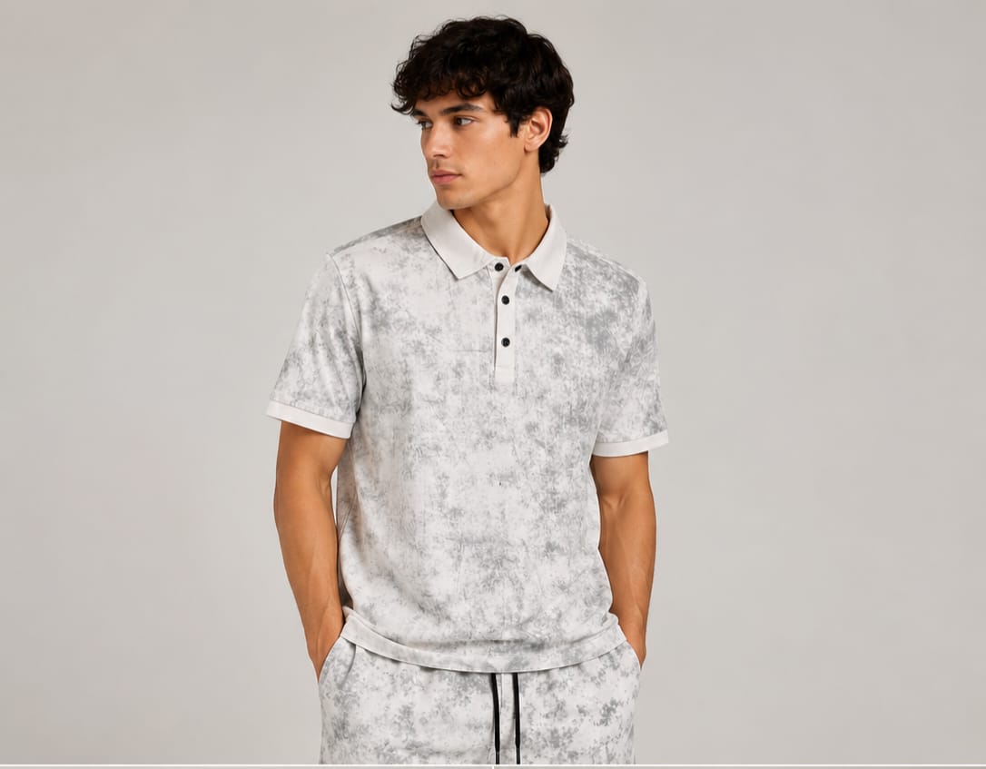Acid wash track suit with shorts Import quality