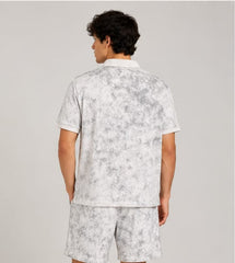 Acid wash track suit with shorts Import quality